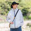 Roupas de Proteção Solar para Homens Verão 2025 Finas Anti-UV Roupas para Pele Marca da Moda Soltas Estilo Casal Roupas de Proteção Solar de Seda Gelada