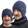 Gorro de invierno para hombre de mediana edad y anciano, cálido, con protección para los oídos, para papá mayor, gorro de lana de punto grueso para hombre de invierno
