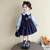 Vestido para Niñas Ropa de Primavera Niños Conejo Judy Policía Falda 2026 Nuevo Estilo Niñas Pequeñas Estilo Primavera y Otoño Vestido de Princesa