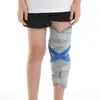Rodillera disponible en stock con soporte de placa de acero, rodillera de fijación para articulación de rodilla para lesiones de rodilla y rehabilitación de la articulación de la rodilla