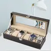 Vitrina Transfronteriza para 6-12 Niñas, Relojes Coleccionables de PU, Uso Doméstico, Gama Alta, Exquisita, Portátil