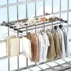 Cabide de Roupas para Dormitório Varanda Secador de Roupas Doméstico Estudante Universitário Interno Dobrável Sem Furos Roupas Penduradas
