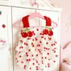 Roupas para Cachorro Verão Finas Saia de Alcinha Cereja Saia de Renda Fofa Gato Teddy Urso Amargo Roupas para Pet