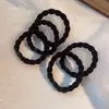 Elástico de Cabelo Simples, Corda Trançada, Elástico Grosso de Alta Elasticidade para Rabo de Cavalo, Corda de Cabelo Simples Universal, Anel de Cabelo, Acessórios de Elástico de Cabelo