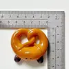 Lindo Agua Alcalina Artificial Pan Donut Resina Joyería Accesorios para el Cabello Zuecos DIY Llavero Material