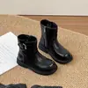 Botines tipo Martin para niña, nueva colección otoño 2026, botines cortos para niña, botines de cuero a media pantorrilla estilo británico retro para niños, modernos y con estilo