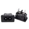Tomada de energia AC C8 tipo oito macho 180-C tipo cartão totalmente em cobre retardante de chamas conector elétrico industrial DB