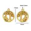 Acero Inoxidable Oro 18K Flor Corazón Cabeza de Toro Cangrejo Colgante DIY Collar Pulsera Colgante Accesorios Básicos Mayoreo