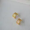 Pendientes Diarios Elegantes para Mujer, Pequeños, Modernos, Exquisitos, Simples, Forma de C, Completamente Incrustados con Circonita, Aguja de Plata 925, Estilo Coreano y Japonés