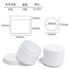 Fábrica OEM Personalizada 60g Botella de Gran Capacidad Boca Ancha Botella para Crema Facial Botella para Mascarilla Facial Plástico PP Blanco Completo Muestra de Crema