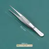 Pinzas de Acero Inoxidable 304 Anti-Yodóforo Pinzas Médicas en Forma de Pistola para Vendajes Arte del Té Herramientas para Jardinería Acuática Pinzas Espesadas 403
