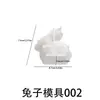Zongbo Páscoa Semi-3D Coelho Molde de Silicone DIY Vela Perfumada Presente Molde de Enfeite de Coelho