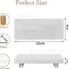 Estante de Madera para Jabón de Baño Charola para Jabón Taburete Pequeño Estante de Almacenamiento Taburete Pequeño de Madera Estante para Macetas Estante de Almacenamiento