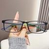 12485 nuevo ojo puede coincidir con el grado de miopía moda simple montura de gafas para cuello blanco personalidad patilla espejo plano para hombre