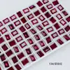 Cristal Dongzhou 8*10 Rocas Medianas Azúcar Cristalizado Pedrería para Uñas Rectangular Ángulo Recto Cubo de Azúcar Fondo Puntiagudo Brillante Vidrio K9 Accesorios para Uñas