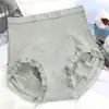 Calzones sin costuras de algodón modal para mujer, de cintura alta, con efecto levanta glúteos, adelgazantes de cintura, control de abdomen, con ribete de encaje en la entrepierna