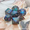 Dados Afilados de Resina Dnd Grupo de Juego de Mesa Dungeons and Dragons Coc Cthulhu Dados Sólidos Números Multilado D6