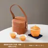 Nuevo juego de té de viaje conveniente estilo chino, taza de servicio rápido personalizada, juego de té kung fu para exteriores, tetera y taza, regalo de empresa