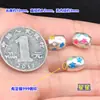 Pingente Charme Contas Espaçadoras Estrela Colorida com Epóxi Prata Esterlina s999 Cristal Wenwan Cordão Trançado para Pulso Colar Acessórios DIY