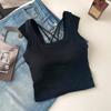 6033 # Dopamina Camisola Voando Manga Spice Girls Colete Verão Curto Niche Design Vestindo Outback Interior Vestindo