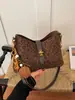 Bolso cubo esmerilado transfronterizo para mujer, nuevo bolso de hombro Maillard de moda 2026, bolso cruzado retro de gamuza