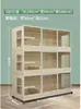 Jaula para gatos de cría de tres niveles, casa para gatos de madera maciza para uso doméstico, recinto para gatos de aislamiento, armario para gatos, jaula para gatos de cría