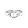 Anillo de cerdo de epoxy para la nariz, nicho, femenino, estilo Ins Corea del Sur, elegante, europeo y americano, boca abierta, anillo delgado ajustable, anillo de viento frío