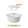 Suministro directo de fábrica horno microondas calentamiento especial tazón para sopa caliente caja para vaporizar arroz con tapa caja para conservar alimentos redondo grande recipiente para fideos instantáneos