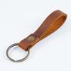 Llavero casero de cuerda de piel de vaca DIY para hombres y mujeres, retro simple, de cuero de alta gama, para coche, al contado