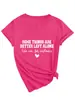 Algumas Coisas São Amazon Ebay Site Independente Camiseta Casual Moderna Feminina Gola V Manga Curta Camisa Base
