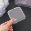 Caixa de Armazenamento Plástica com Tampa Flip-Top Caixa de Armazenamento para Brincos Caixa Plástica Transparente Caixa de Joias Armazenamento de Contas