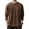 Camiseta de Manga Larga Cálida con Tacto de Terciopelo Estilo Retro Americano para Hombre 2026 Nuevo Estilo Otoño Ropa Interior para Hombre que Conserva el Calor y Bloquea la Temperatura t