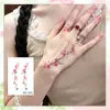 Adesivos de Tatuagem Coloridos Estilo Chinês Flor de Ameixa Borboleta para Mulheres à Prova d'Água e Duradouros Novo Estilo Chinês Flor de Pessegueiro Peixe Dourado Anel para Costas da Mão Braço Bonito