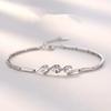 Pulseira Sansheng Sanshi feminina estilo japonês e coreano simples cool leve luxo temperamento versátil joia de mão para estudante atacado