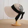 Sombrero de Sol de Estilo Coreano con Ala Ancha, Media Parte Superior, Protección Solar para Mujer, Sombrero de Sol para Exteriores de Verano, Protección UV, Sombrero de Sol Estilo Vacaciones