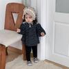 Roupas de Outono para Crianças Estilo Coreano Roupas Infantis Estilo Outono Meninas Camisa de Boneca Poá Conjunto de Leggings Moda Bebê Roupas de Outono