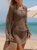 2026 Cubre-traje de playa popular europeo y americano para mujer con elegantes colgantes de concha, Suministro de comercio electrónico transfronterizo, Al por mayor en stock