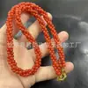 Estilo Xiaohongshu Colar Trançado Verde Espinafre Pulseira Vermelha Verde Esmeralda Corrente de Menina Corrente para Clavícula Atacado
