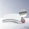 Peine Curvo para Eliminar Pelo de Mascota, Tamaño Grande de Acero Inoxidable Seguro con Dientes Redondos, Cepillo Desenredante para el Aseo de Perros y Gatos