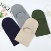 Gorro de Punto con Capucha Personalizado para Ciclismo al Aire Libre en Invierno, Protector de Cuello Cálido, Bufanda para el Cuello, Protección Auditiva Integrada, Pasamontañas