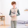 Ropa de otoño e invierno para niños jóvenes, ropa de otoño para niños medianos y grandes, pantalones largos, ropa interior térmica de algodón puro para estudiantes de secundaria, traje de una pieza, entrega