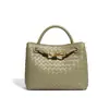 2025 Design de Nicho Sensação de Alto Padrão Grande Capacidade Bolsa de Mão Moda Feminina Versátil Elegante Simples Bolsa Tecida Artesanal