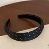 Diadema de lunares estilo coreano de ala ancha para mujer, nuevo modelo 2026, diadema elevadora, accesorio para el cabello para uso diario, verano