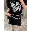 Cinturón de mariposa de metal tallado estilo retro Y2k para mujer, diseño de nicho de verano, pantalones cortos, falda corta, accesorios de cadena para la cintura jk