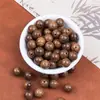 Cuentas Sueltas de Sándalo Verde Natural, Cuentas Redondas de Madera Maciza, Varios Estilos de Cuentas de Madera para Pulseras y Collares Hechos a Mano DIY Venta al por Mayor