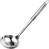 Juego de Utensilios de Cocina de Acero Inoxidable Brillante Doble Punta de Siete Piezas, Espátula Engrosada No Magnética de 1.0 mm, Cuchara Sopera de Acero Inoxidable, Rastrillo para Harina al por Mayor