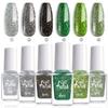 Esmalte de Uñas Luminoso Más Vendido Transfronterizo, Popular Set de 6 Colores con Purpurina para Manicura, Sin Hornear, Secado Rápido, No se Despelleja, Venta al por Mayor de Fábrica