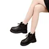 Botas Martin Nuevas de Invierno 2026 para Mujer, Botas de Algodón Forradas de Lana, Botas de Algodón Engrosadas, Botas Cortas, Impermeables, Antideslizantes, Suela Gruesa, Botas de Piel que Aumentan la Altura