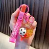 Llavero de Fútbol Rellenable de Aceite para el Mundial 2026 Colgante de Botella con Arena Movediza Llavero Deportivo Pequeño Regalo Venta al por Mayor