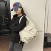Bolso de Gran Capacidad para el Trabajo y los Viajes de Mujeres, Bolso de Mano Casual de Color Sólido con Cordón, Tendencia de Bolso Cruzado para Mujeres 2026